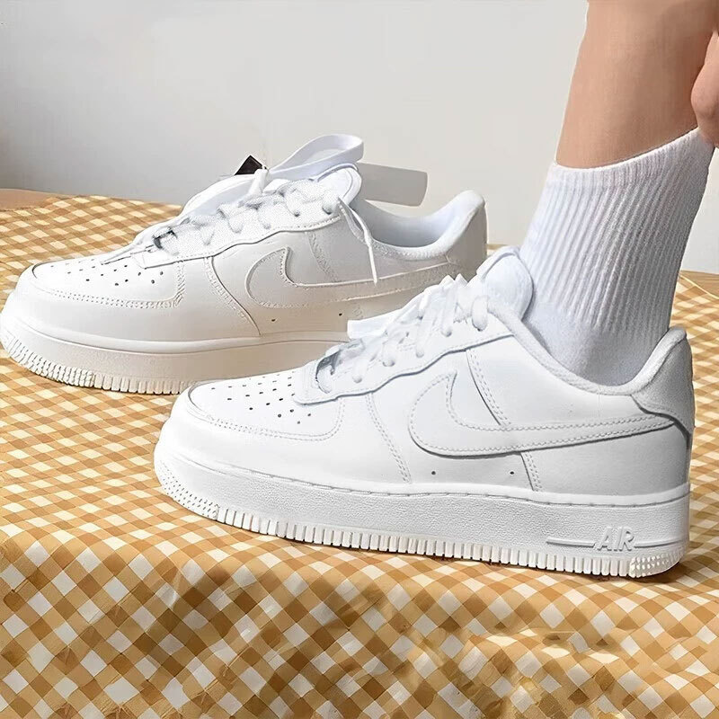Nike Official Women's Casual Shoes 26 New Sports Shoes Air Force 1 Thick-Soled Sneakers