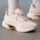Кроссовки Adidas из натуральной кожи, женская обувь, лето 2025, новинка, розовая дышащая спортивная обувь из сетки, повседневная обувь mini 1