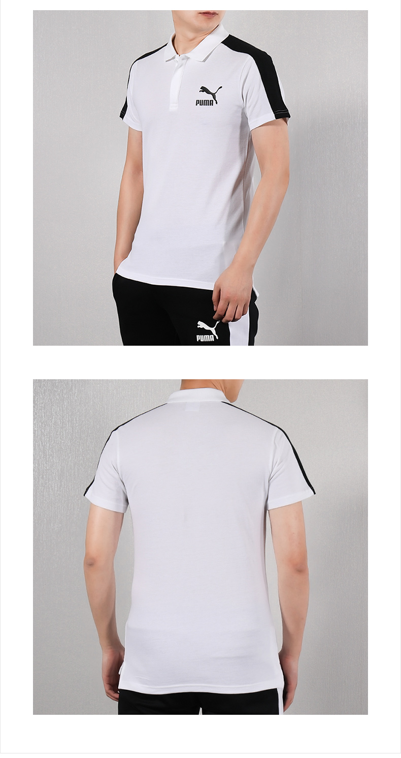 Puma Hummer nam tay ngắn 2019 hè mới ve áo thể thao giản dị áo phông POLO 579207-02 - Áo polo thể thao ao thun polo