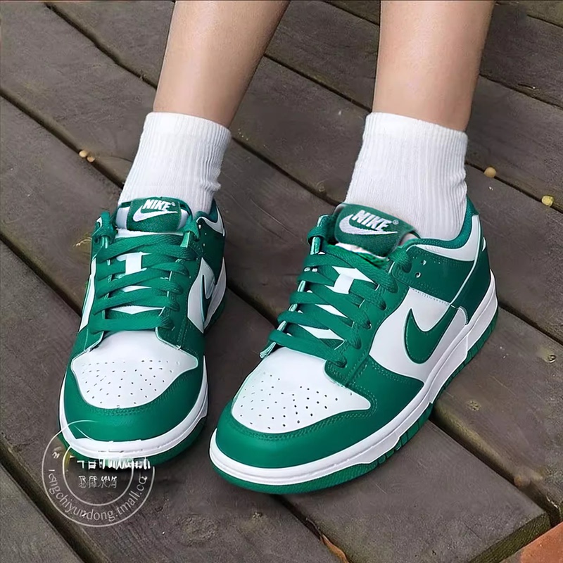 Nike Official Women's Sneakers 2026 Autumn New Dunk Low Low-Top Casual Shoes Green Sneakers
