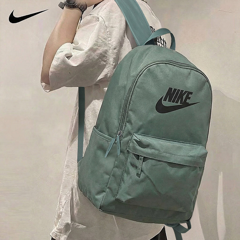NIKE Nike backpack green backpack sports leisure backpack travel bag student school bag laptop bag