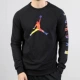 Áo khoác Nike Nike Áo len nam AJ Trapeze Áo khoác ngoài màu đen Jordan Thể thao Bóng rổ Áo thun CQ7593 - Thể thao lông cừu / jumper