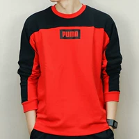 PUMA 彪马 2018 mùa xuân mới áo thể thao cổ tròn áo len rộng giản dị 851973 áo hoodie degrey