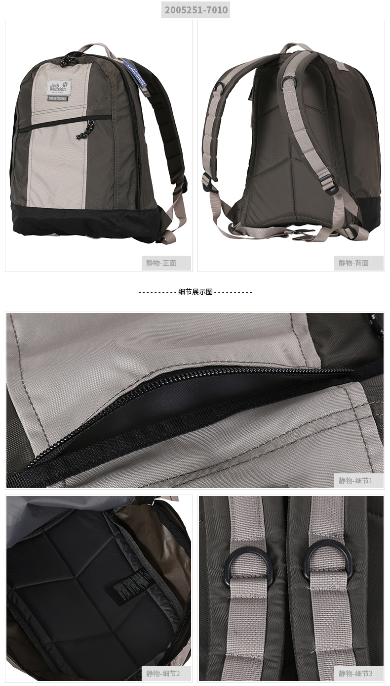 Jackwolf leather / Wolf Claw Túi nam Túi nữ Thể thao Túi giải trí Ba lô Túi đeo lưng 2005251 QC túi local brand