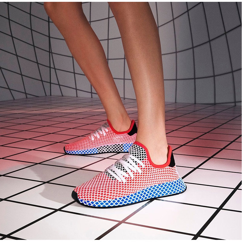 Adidas Deerupt Runner on feet