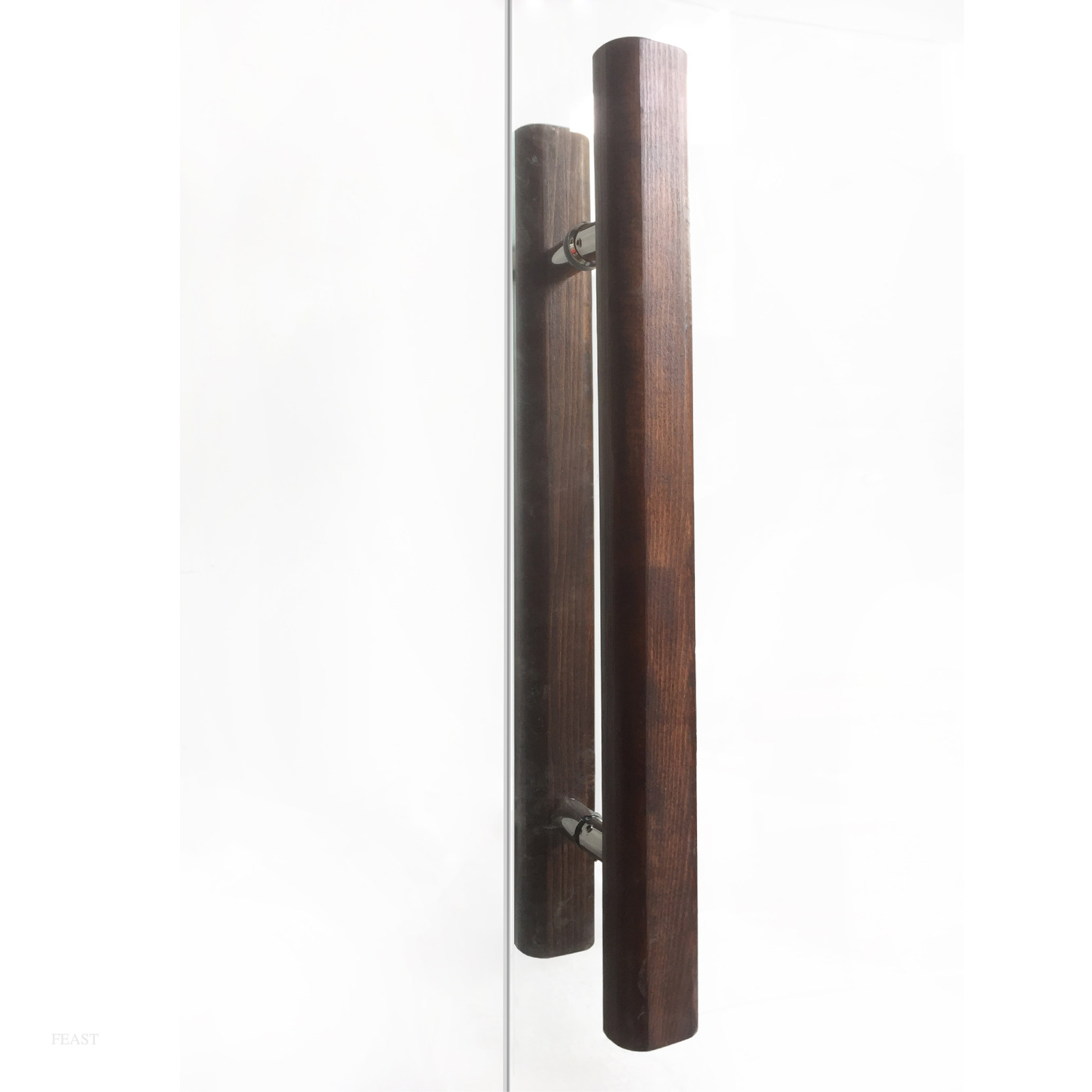 Glass large door handle shifting large handle open to push-pull original wooden door personality retro wood door to hold office to dress