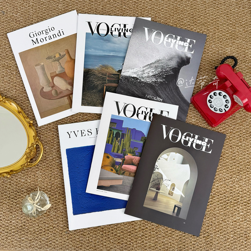 Nordic Style Magazine Decorations, Guesthouse Decor, Art and Book Albums, Photo Props, English Books, Photography Backdrops, Model Rooms