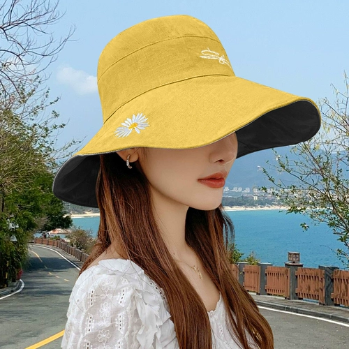 Двусторонная летняя японская универсальная весенняя солнцезащитная шляпа на солнечной энергии, шапка, в корейском стиле