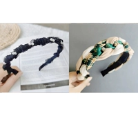 Плетеный зеленый комплект с косичкой, 2 предмета, 37 размер