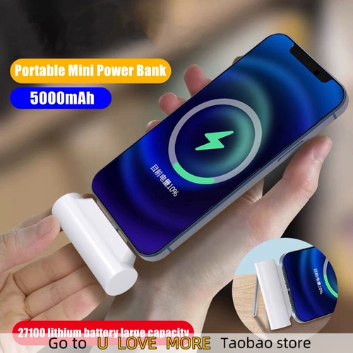 5000 мА и мини -мощный банк для iPhone 13 12 ξ Mystery Oppo Samsung