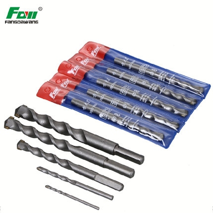 Square king electric drill Impact drill Concrete cement wall alloy tungsten steel tile drill triangular handle