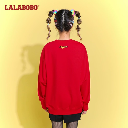 Lalabobo Новый год Dragon Red American Fashion Cute Age Reducting Pulover Whothirt Women Женщины | L22A-WSTS25