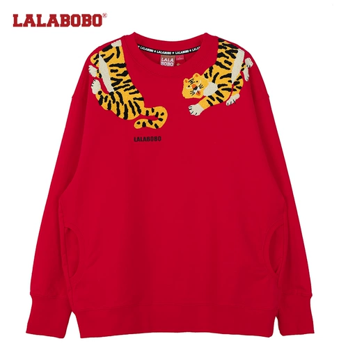 Lalabobo Новый год Dragon Red American Fashion Cute Age Reducting Pulover Whothirt Women Женщины | L22A-WSTS25