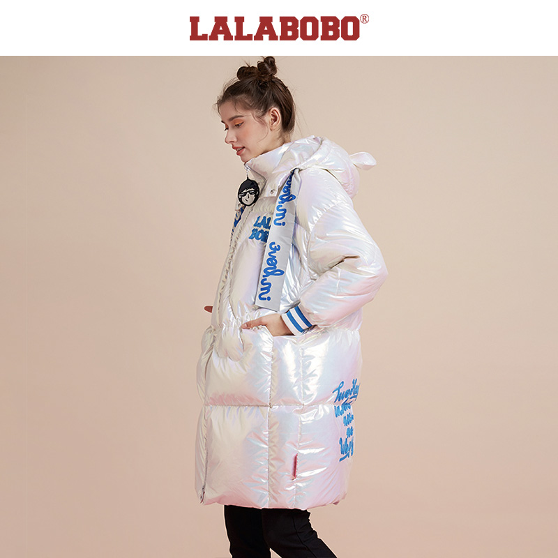 (Sao phù hợp với tư nhân) LALABOBO2019 Winter Slim Shooting dài xuống áo khoác Nữ) L19D-WWYW17