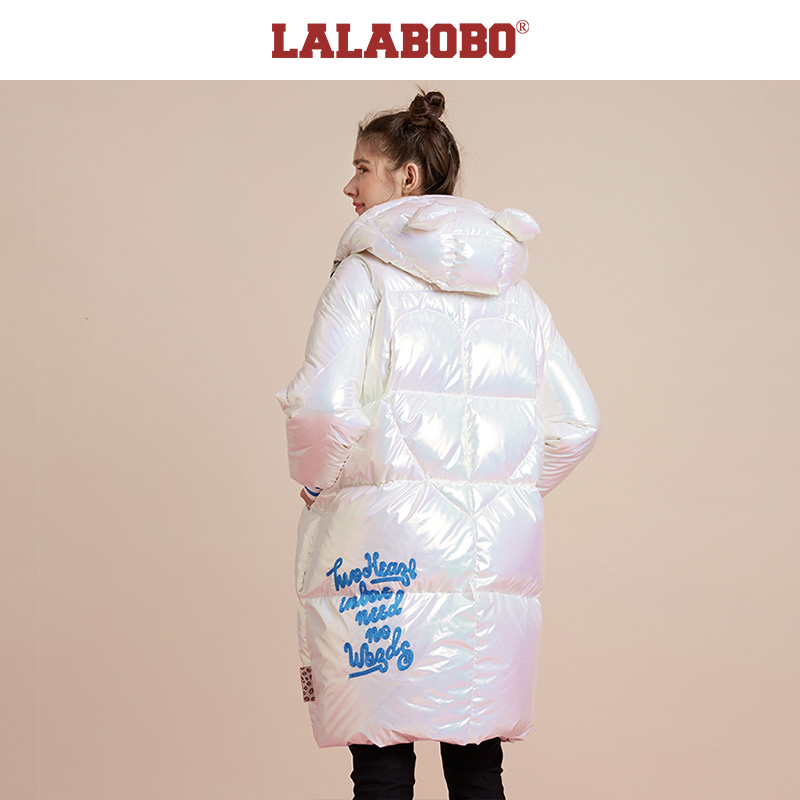 (Sao phù hợp với tư nhân) LALABOBO2019 Winter Slim Shooting dài xuống áo khoác Nữ) L19D-WWYW17