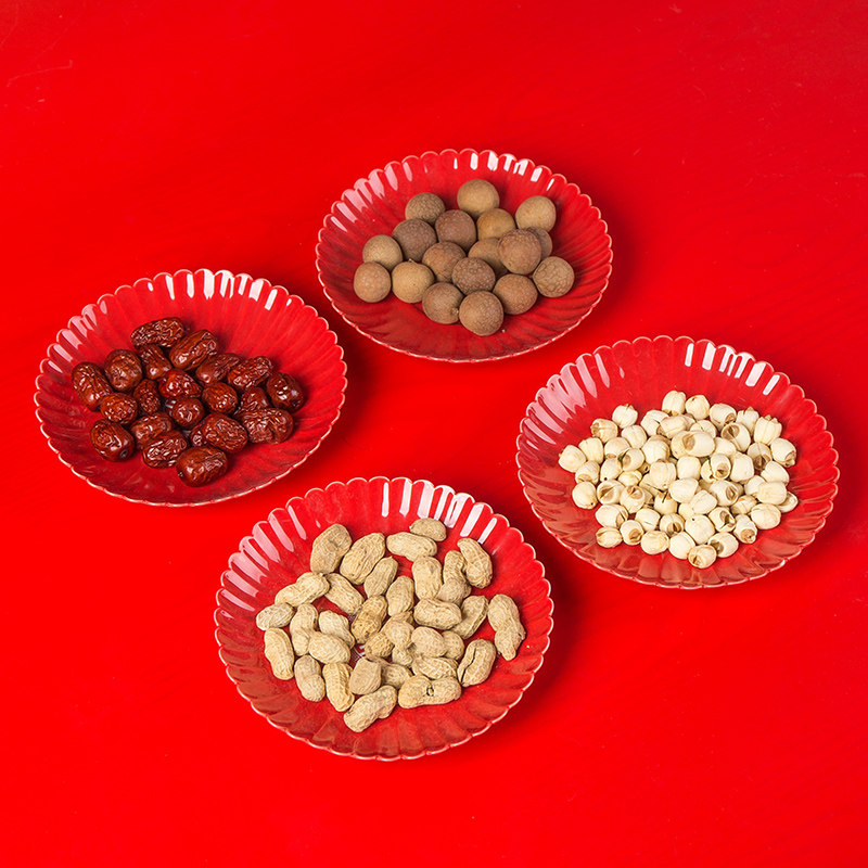 Wedding Tea Tray Festive Trays Ceramic Toast to Wedding Fruit Tray Wedding Fruit Tray Round Tea Set for Home