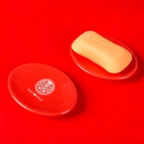 Wedding soap box wedding dowry ceramic soap dish red soap box double joy soap box a pair of creative custom home