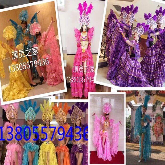 New Dance Costumes for Grand Opening Performances with 360-Degree Flares