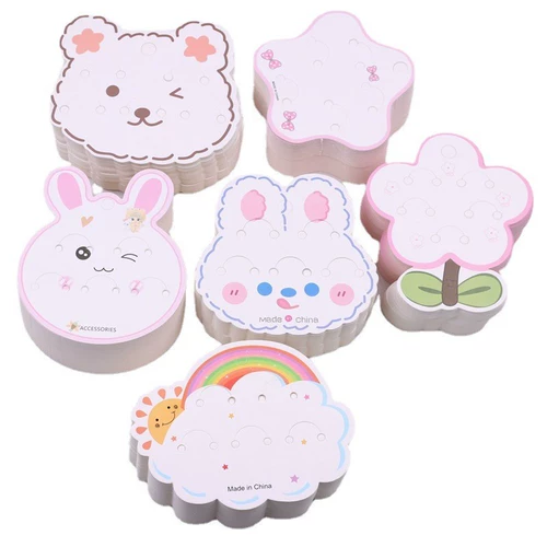 Детская заколка для волос, резинка для волос на шнурке, карточки, ювелирное украшение, комплект, упаковка, популярно в интернете, «сделай сам»