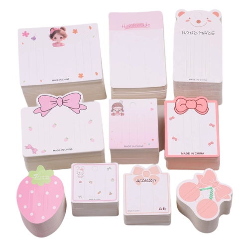 Аксессуар для волос ручной работы, словарная карточка с бантиком, заколка для волос, карточки, в корейском стиле