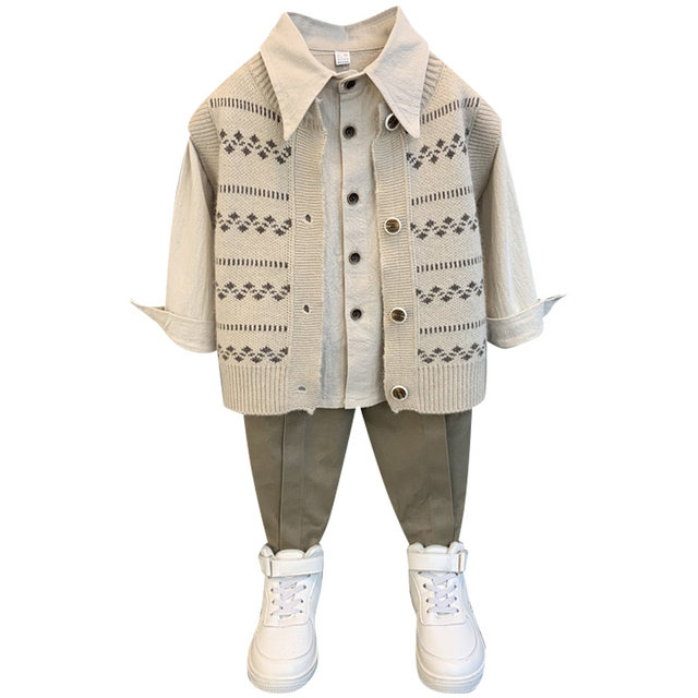 Children's clothing boy suits spring and autumn 2022 new trendy baby spring clothes small children's foreign boy handsome fashionable clothes