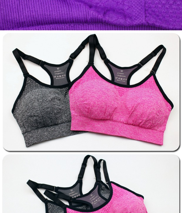 Đồ lót thể thao nữ mùa hè sốc chạy yoga tập thể dục bra BRA vest phong cách thu thập định kiến ​​mà không có vòng thép áo ngực áo thun gym