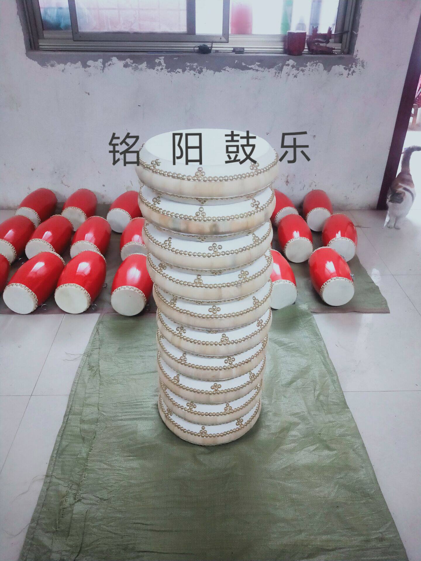 Our factory direct hot sale 7 inch 8 inch 9 inch book drum Jingyun drum cowhide drum Heluo Opera Garden drum custom drum