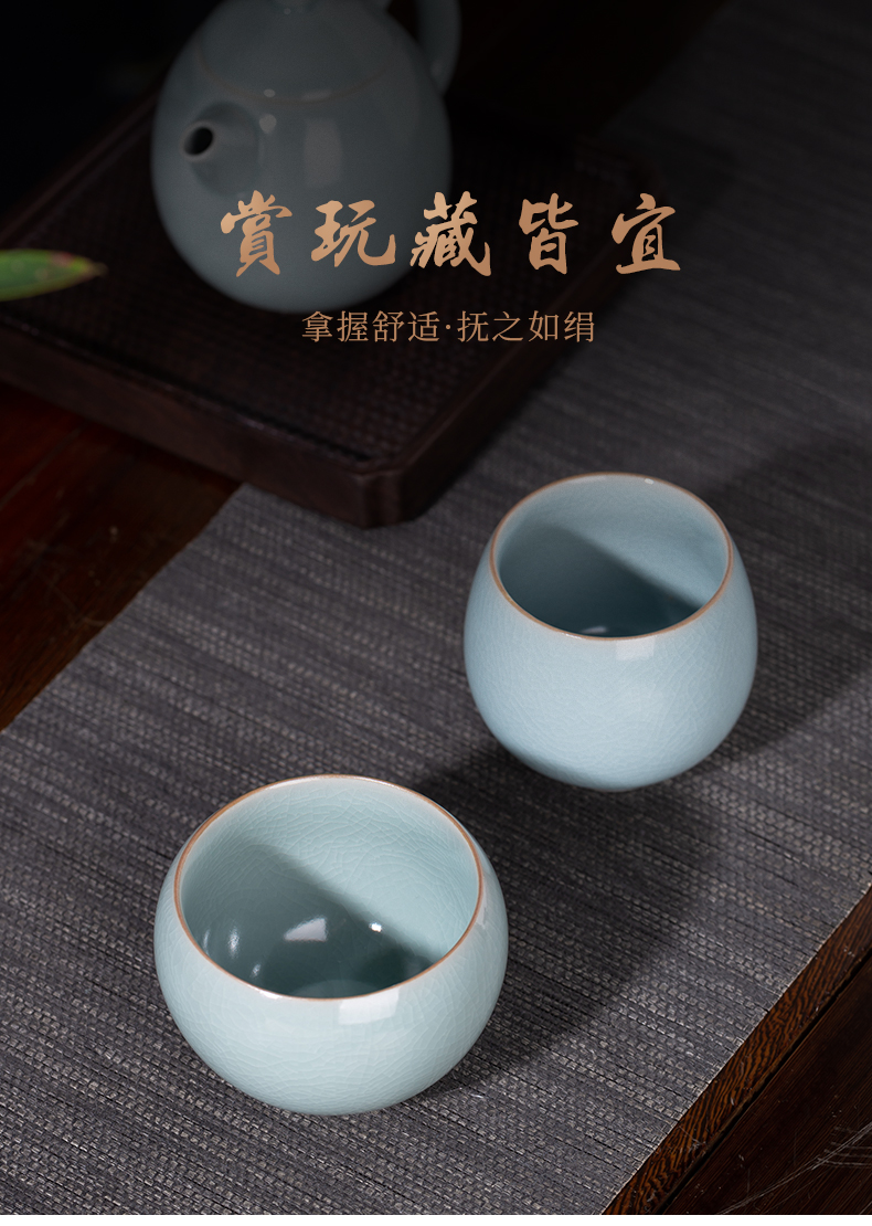 Small single cup your up CPU kung fu tea set sample tea cup your porcelain of jingdezhen ceramics slicing can raise the use master CPU