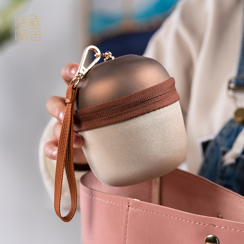 Travel clearance touch base 】 【 kung fu tea set suit portable crack cup a pot of jingdezhen ceramics cup