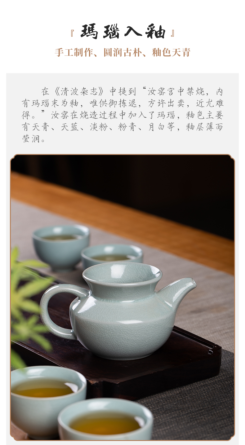 Your up the was set home sitting room jingdezhen ceramic kung fu tea tureen teapot teacup of a complete set of gift boxes