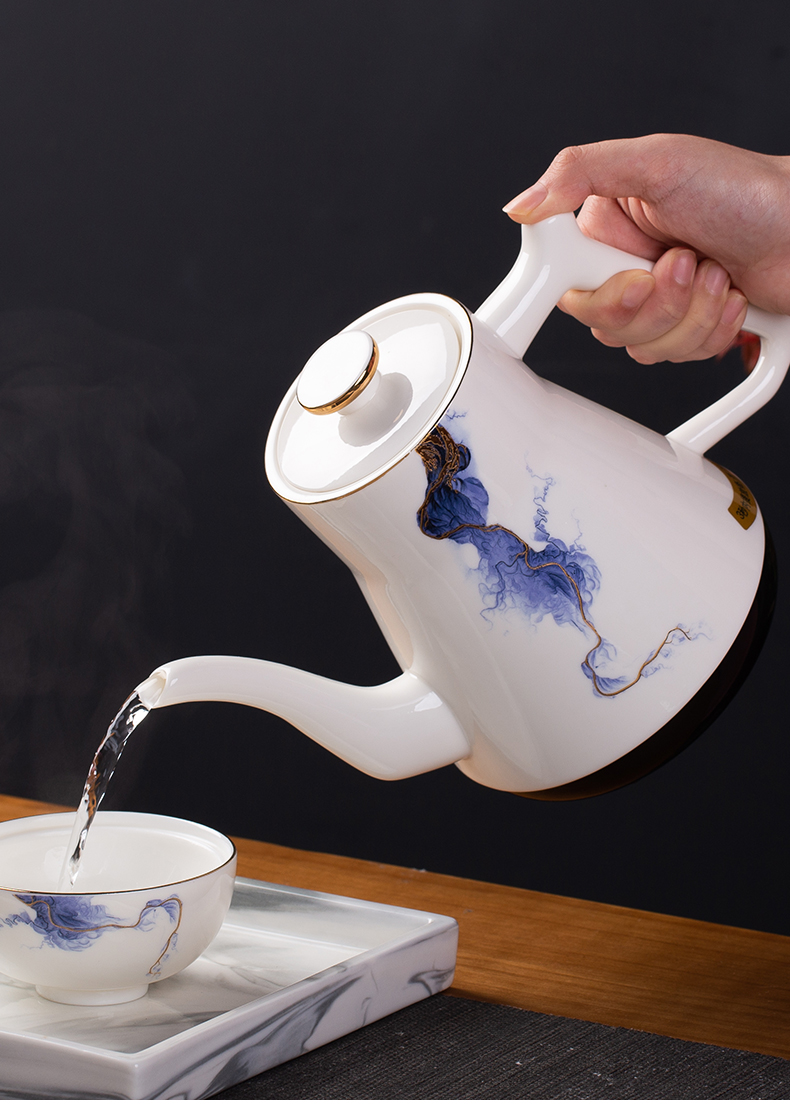 Blower, jingdezhen ceramic teapot household health pot insulation teapot tea kettle electrothermal cooking pot