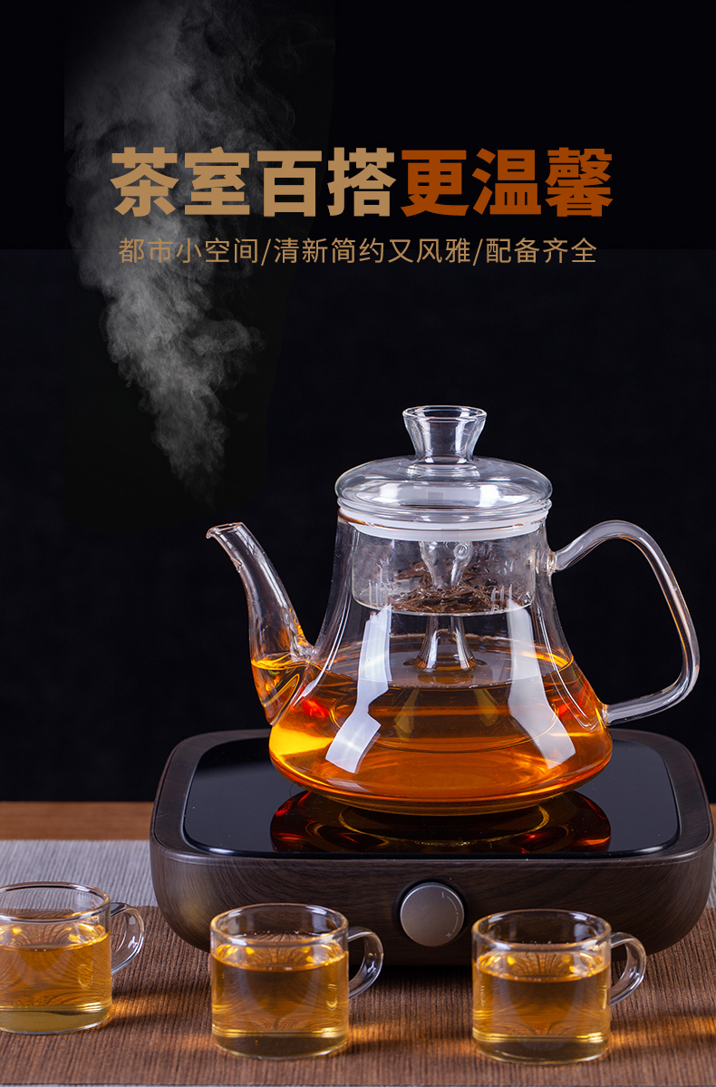 Blower, thickening large - capacity glass cooking pot tea suit single pot kettle electric TaoLu high - temperature household