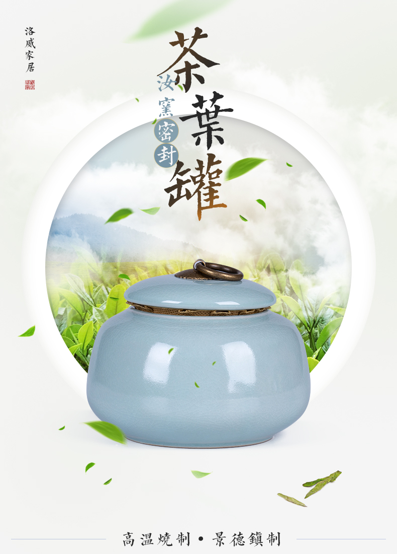 And your up with jingdezhen ceramic seal pot tea caddy fixings portable puer tea storage POTS tea accessories