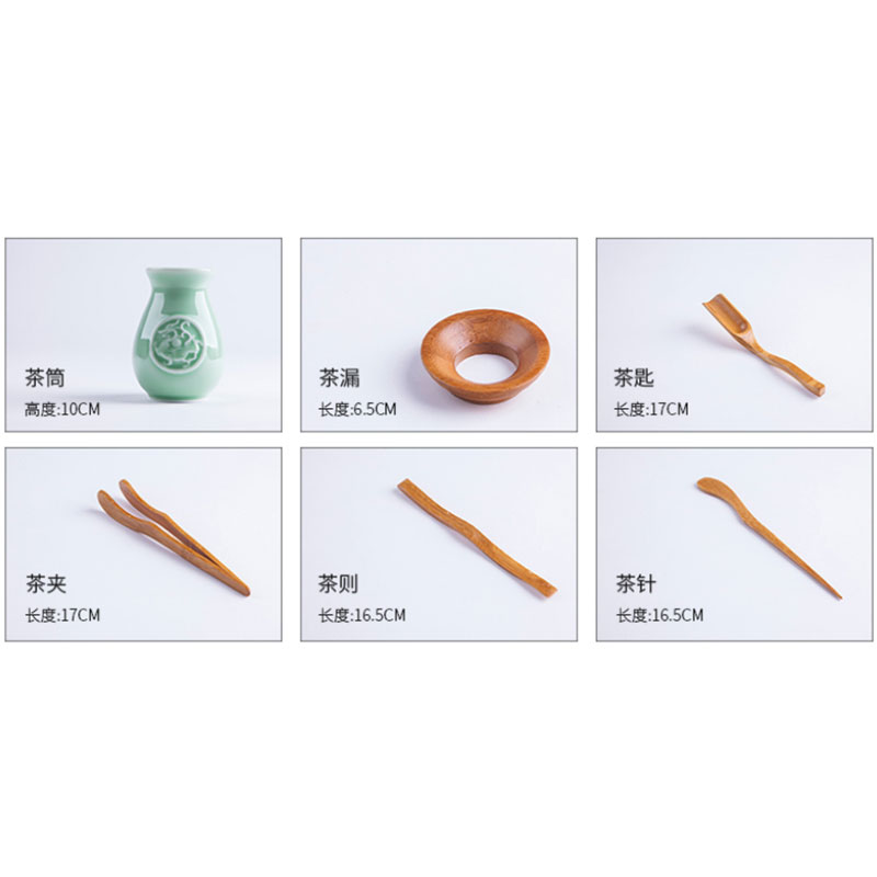 Tea sets accessories ceramics 6 gentleman a kung fu Tea Tea Tea set 6 gentleman Tea accessories of a complete set of tools