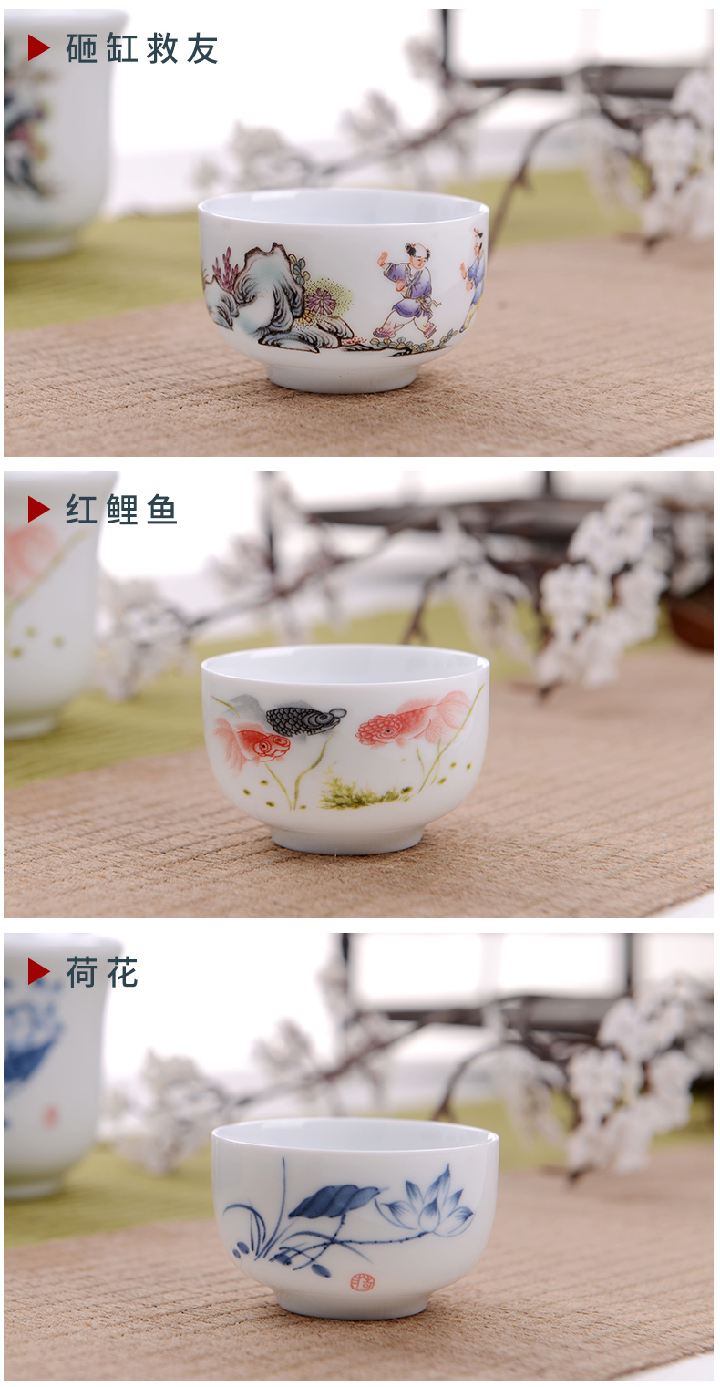 Jingdezhen ceramic temperature wine pot is very hot hip flask glass antique Chinese kung fu tea cup rice wine liquor cup