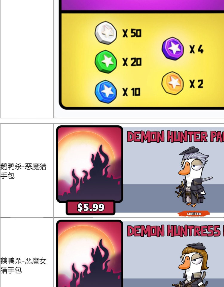 鹅鸭杀兑换码金币充值恶魔女猎手港湾鹅鸭杀扭蛋机代币激活码cdkey皮肤礼包goose goose duck狼人杀鹅鸭游戏