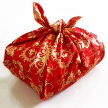 Wedding Baggage Leather Wrap Bridal Escort to the High-end Phoenix Flower Brocade Bag of Fry Dowry Bag