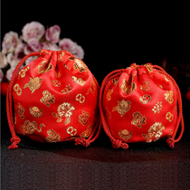 Wedding supplies brocade red gold silk wedding candy bag wedding candy box wedding candy bag gift bag wedding bag