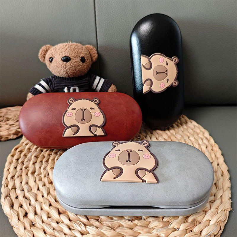 Double-Layer Two-In-One Glasses Case for Women, Pressure-Resistant, Portable, Dual-Purpose Large Glasses Storage Box, 2026 New Model