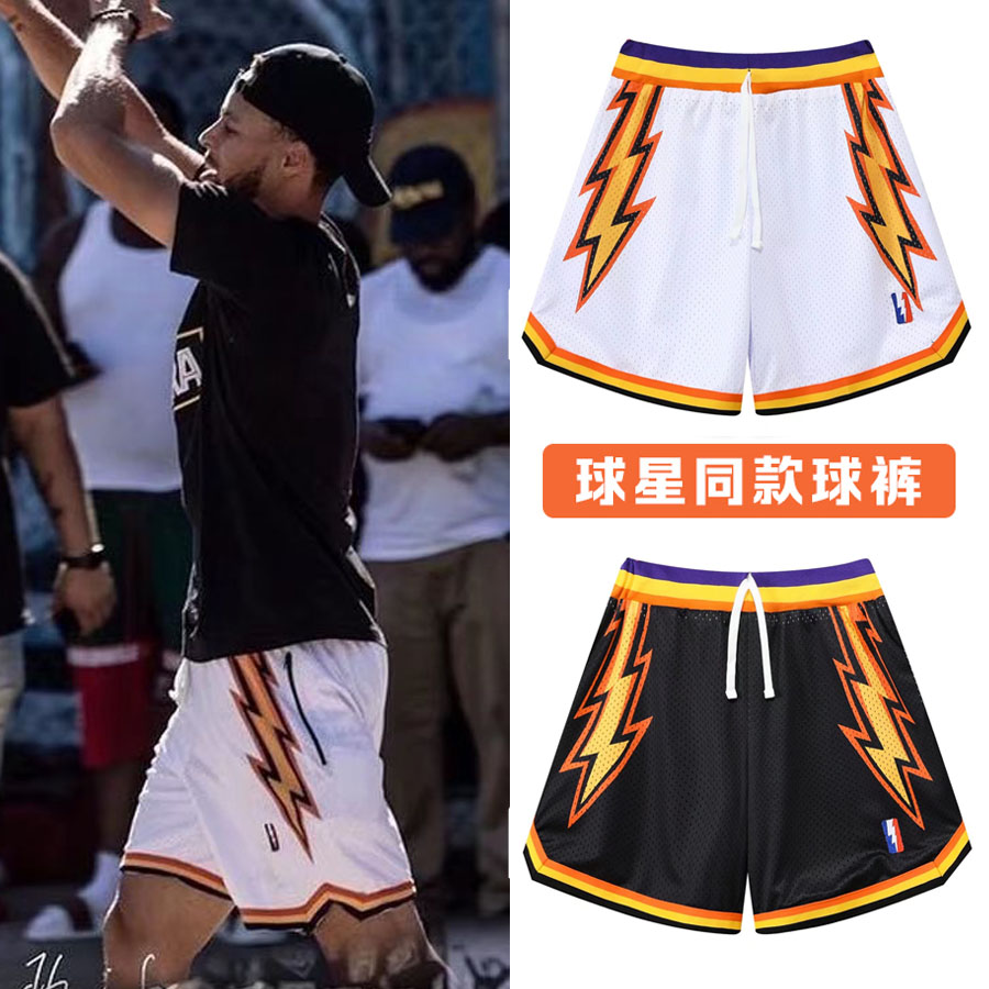 American Basketball Shorts Curry Sports Training Retro Summer Embroidery Lakers Timberwolves Grizzlies Mitchell Quarters