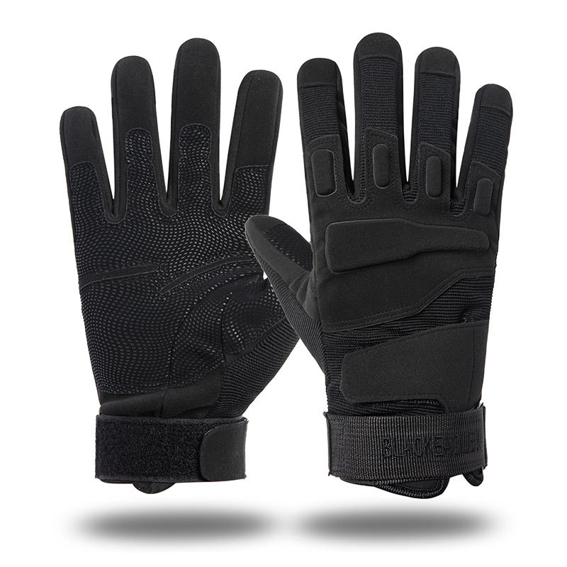Special forces all-finger tactical gloves Men's combat outdoor riding motorcycle mountaineering fitness military fans protective warm gloves