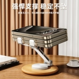 Акриловый настольный держатель для телефона из натурального дерева, крутящаяся деревянная основа, универсальная регулируемая металлическая опорная рама, новая коллекция, 360 градусов