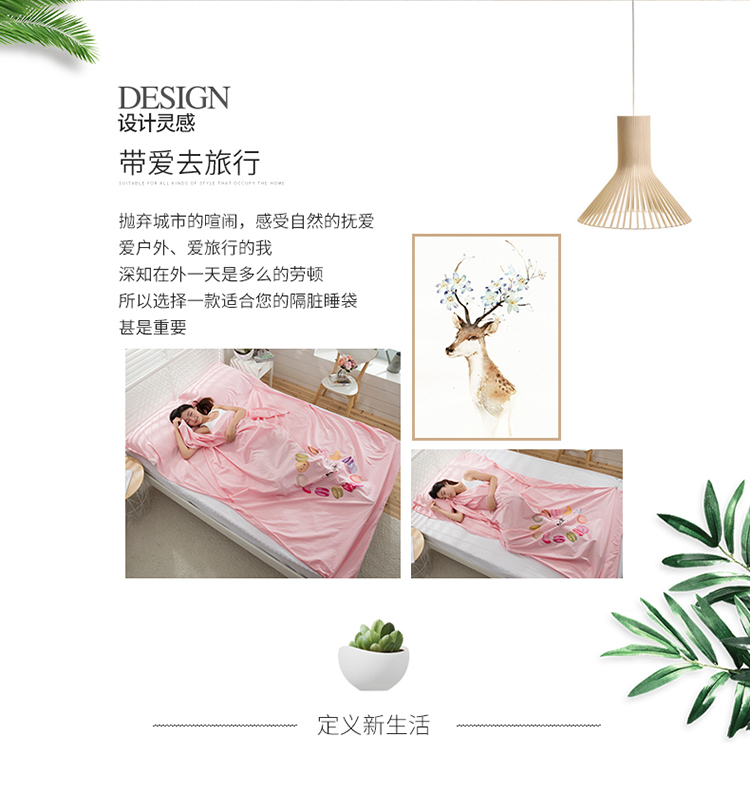 Người lớn xách tay du lịch cotton bẩn bẩn chống bẩn túi ngủ sheets khách sạn khách sạn sức khỏe duy nhất 1.2 tăng