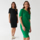 ຊຸດຜ້າຝ້າຍຄໍ 2 ສີ H style ສະດວກສະບາຍກະທັດຮັດ