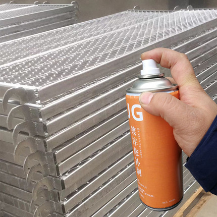 Poly Crown Hot-Dip Galvanising repair Galvanized Paint Hot-Dip Zinc Metal Mend Lacquered Rust-proof Silver anti-corrosive paint 450ML