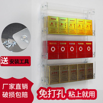 Cigarette convenience store smoke shelf acrylic transparent counter hanging wall selling rack commercial display shelf