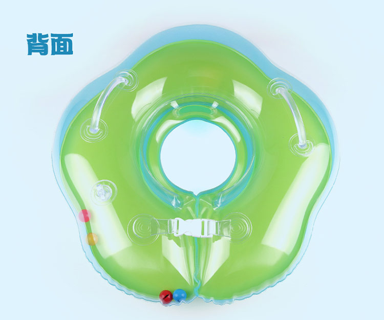 Xác thực tự hướng dẫn bé cổ áo bé sơ sinh bơi vòng đôi túi khí chống cổ áo phía sau - Cao su nổi phao bơi cho trẻ em