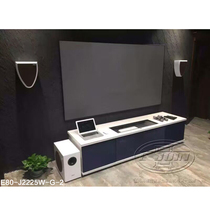 E-JOIN mammoth cabinet E80-J2225W-G horizontal living room cabinet laser ultra-thin cabinet pearl white