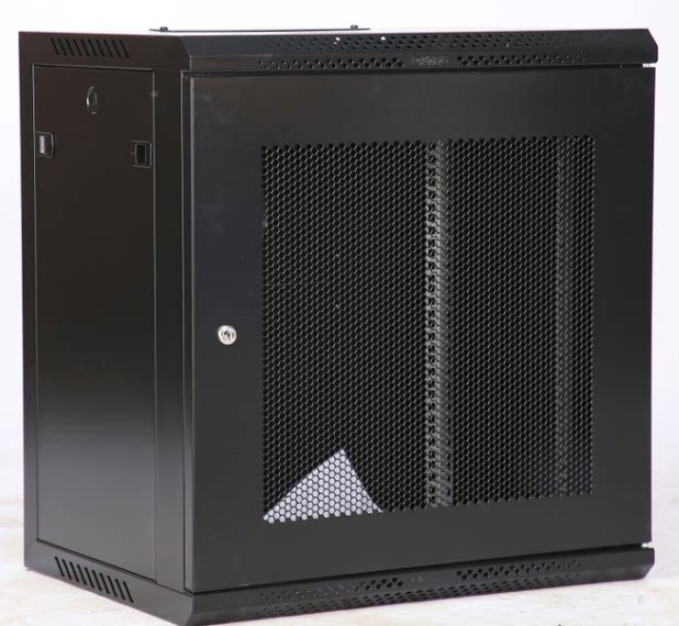 Totem wall-mounted small cabinet 15U hanging wall 600 * 590 * 769 mesh door Internet wall cabinet monitoring W36615
