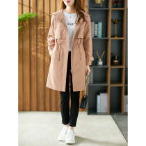 U Home Long-style Inn Wind Breeze Clothes Women 2022 Spring Autumn New Loose Cashew Classic with Lady Jacket
